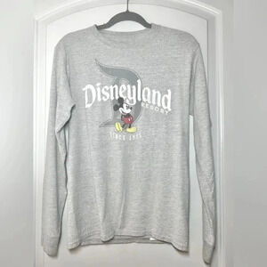Disneyland Mickey Mouse grey long sleeve Official Disney parks Merch size S